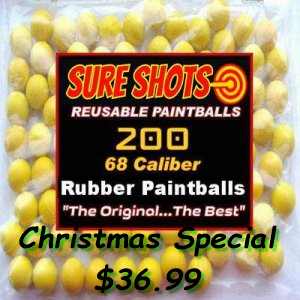 68 Cal Reusable Paintball 200 pack Christmas 2023